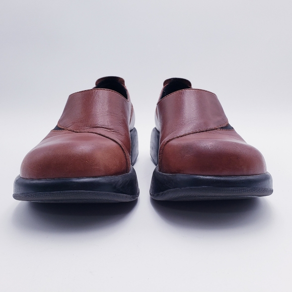 Dansko Acadamia Grunge Punk Lolita Platform Slip-on Loafers Brown Leather 40 - Picture 2 of 11